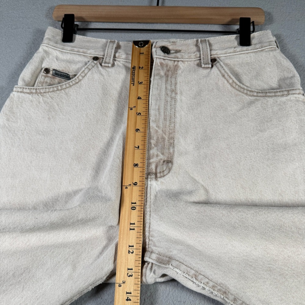 Lee Vintage High Waisted Mom Jeans Tan Tapered Leg Denim Pants 29x29 - Picture 11 of 15